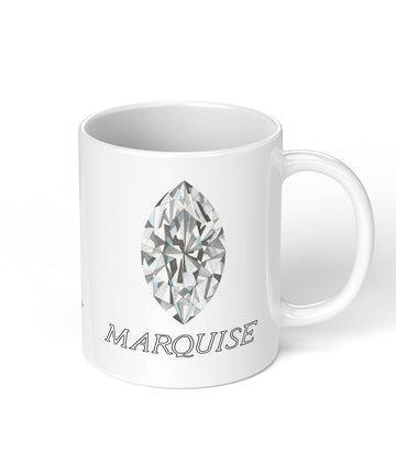 Marquise Diamond Coffee Mug